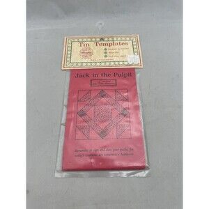 Hoopla Jack-in- Pulpit Tin Template Quilt Francie Quinn Vermont Hand Crafters